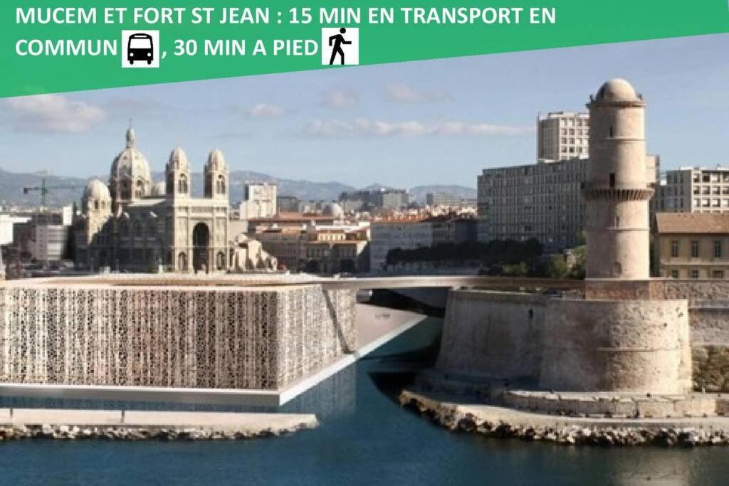 Climatise Gare Stcharles 4 Chambres Grand Balcon / Experience-Immo Marselha Exterior foto