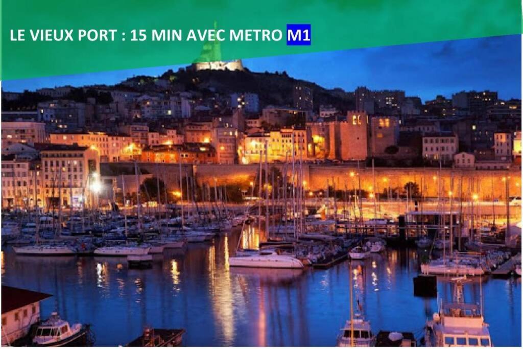 Climatise Gare Stcharles 4 Chambres Grand Balcon / Experience-Immo Marselha Exterior foto