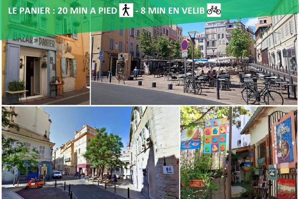 Climatise Gare Stcharles 4 Chambres Grand Balcon / Experience-Immo Marselha Exterior foto