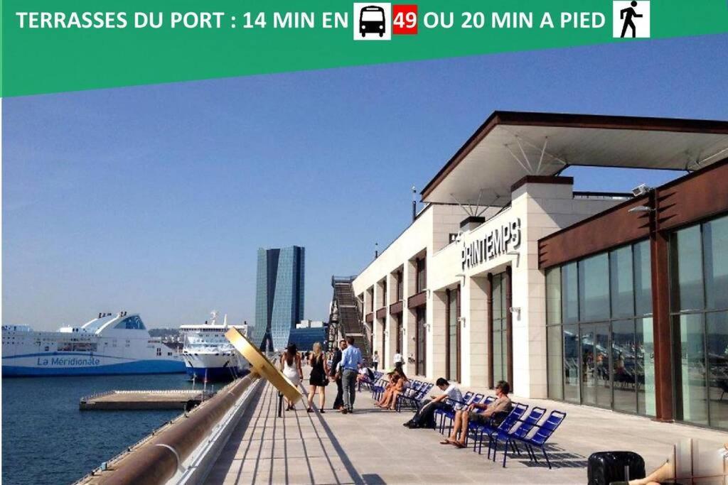 Climatise Gare Stcharles 4 Chambres Grand Balcon / Experience-Immo Marselha Exterior foto