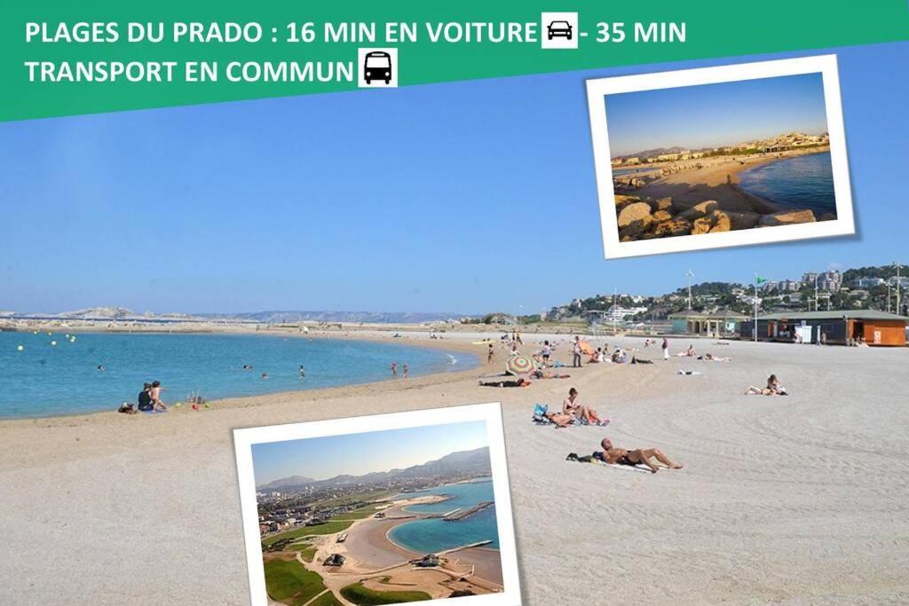 Climatise Gare Stcharles 4 Chambres Grand Balcon / Experience-Immo Marselha Exterior foto