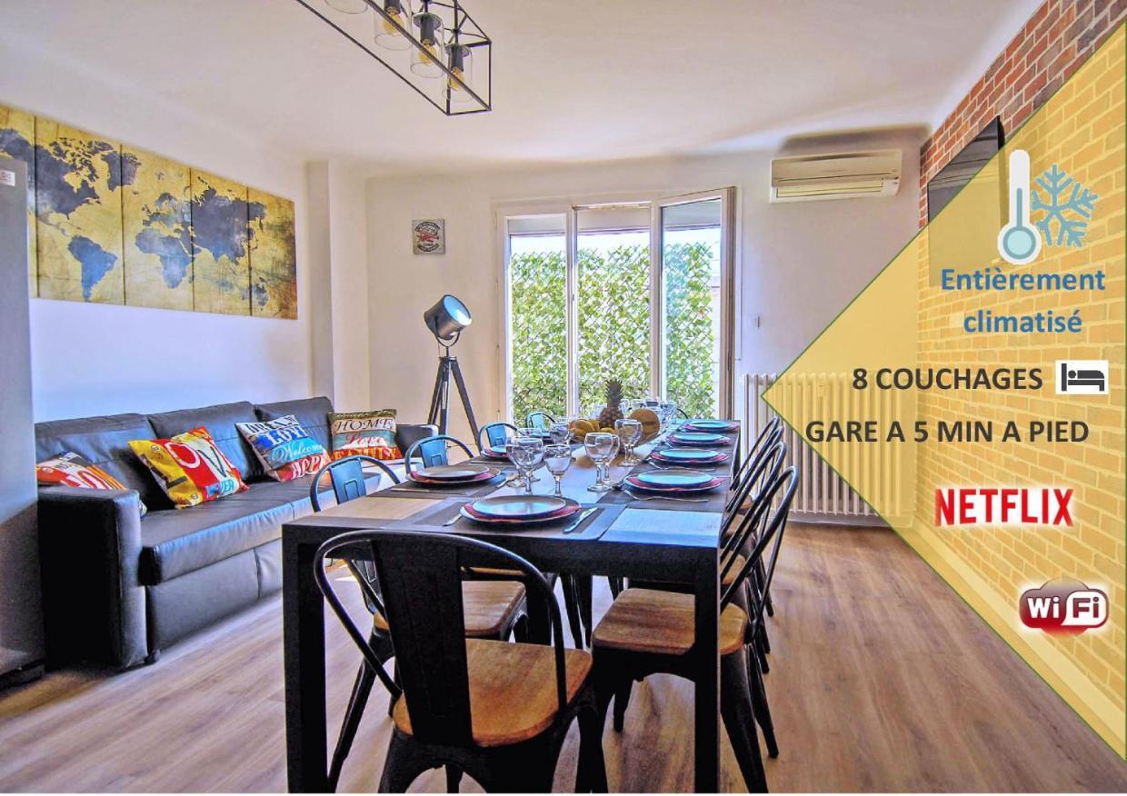 Climatise Gare Stcharles 4 Chambres Grand Balcon / Experience-Immo Marselha Exterior foto